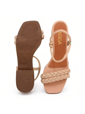 Sandália Salto Bloco Médio Baixo 4,5 Cm Confortável Para Dia A Dia Versátil Lançamento