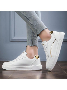 Tenis Feminino Casual Branco Sapatenis Force Confortável Leve e Macio