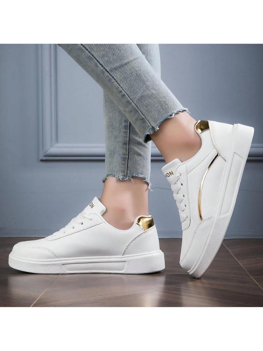 Tenis Feminino Casual Branco Sapatenis Force Confortável Leve e Macio