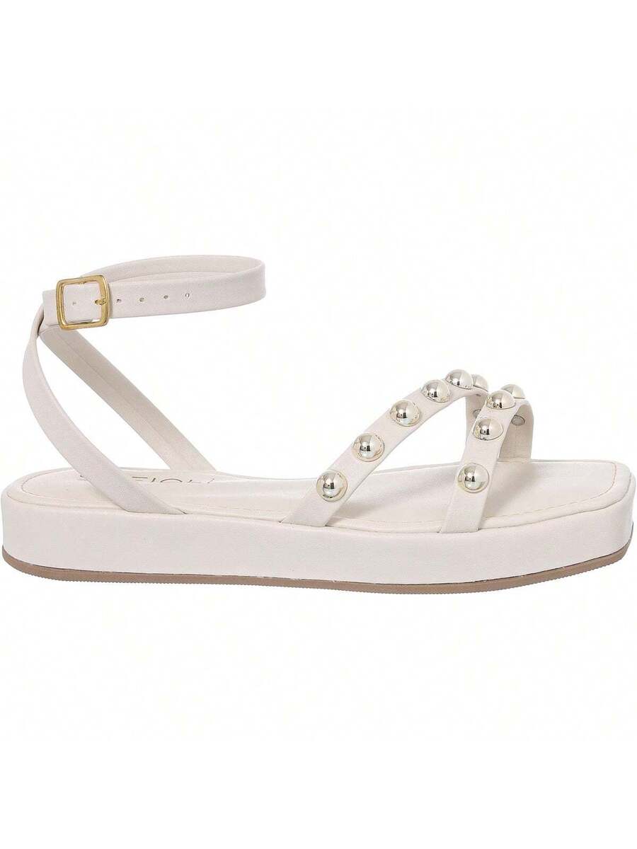 Sandália Feminina Flatform Rasteira Delicada Moda Conforto Macio Leve Brilho Sofiolí