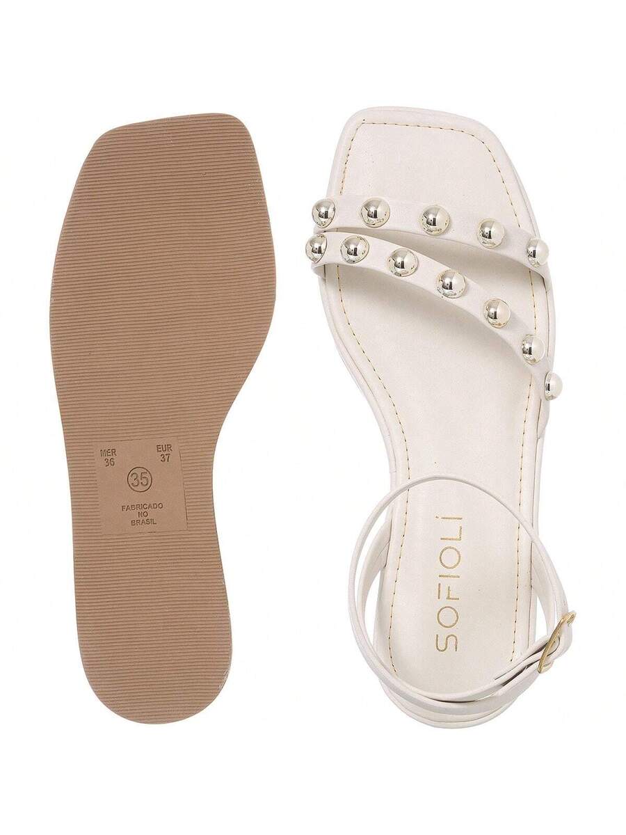 Sandália Feminina Flatform Rasteira Delicada Moda Conforto Macio Leve Brilho Sofiolí