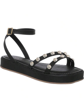 Sandália Feminina Flatform Rasteira Delicada Moda Conforto Macio Leve Brilho Sofiolí
