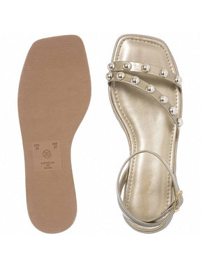 Sandália Feminina Flatform Rasteira Delicada Moda Conforto Macio Leve Brilho Sofiolí