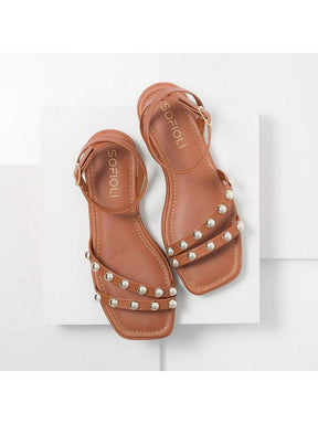 Sandália Feminina Flatform Rasteira Delicada Moda Conforto Macio Leve Brilho Sofiolí