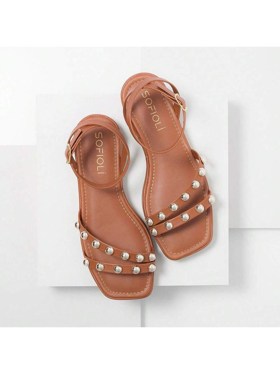 Sandália Feminina Flatform Rasteira Delicada Moda Conforto Macio Leve Brilho Sofiolí