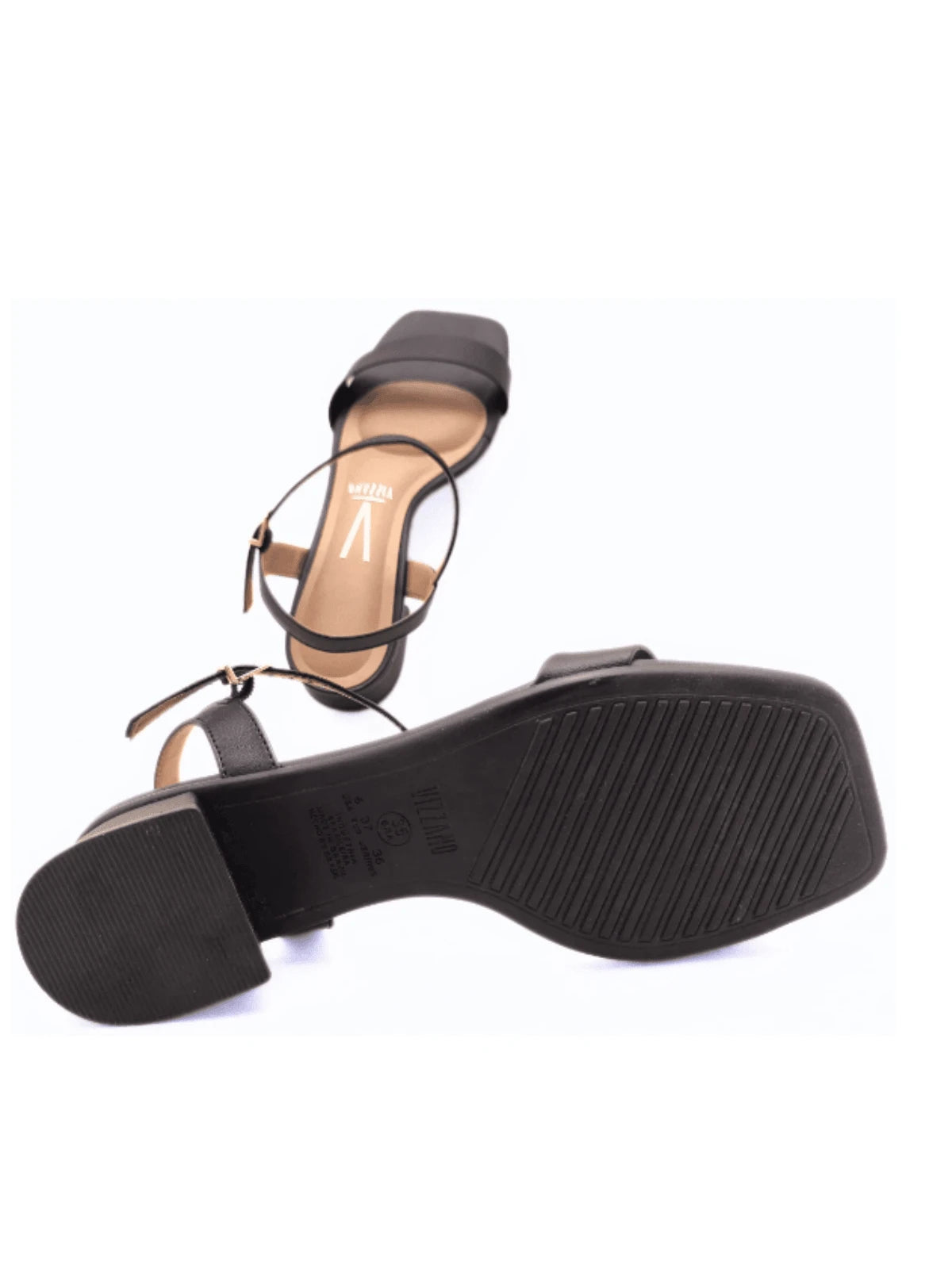 Maya Sandália Café Salto Grosso Confortável