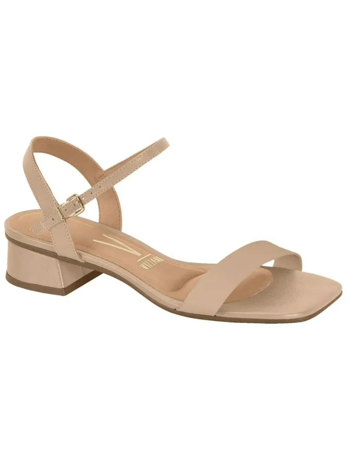 Sandália Vizzano Preto Salto Grosso Baixo Confortável