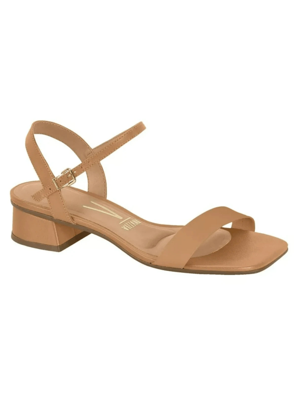 Maya Sandália Café Salto Grosso Confortável