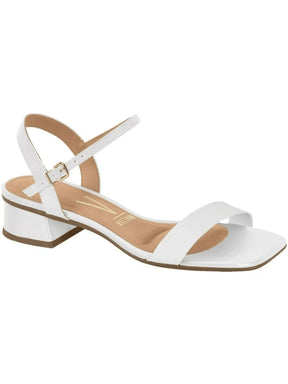 Sandália Vizzano Preto Salto Grosso Baixo Confortável