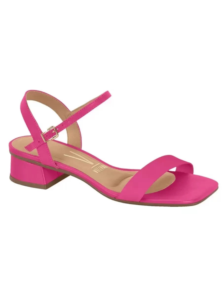 Maya Sandália Café Salto Grosso Confortável