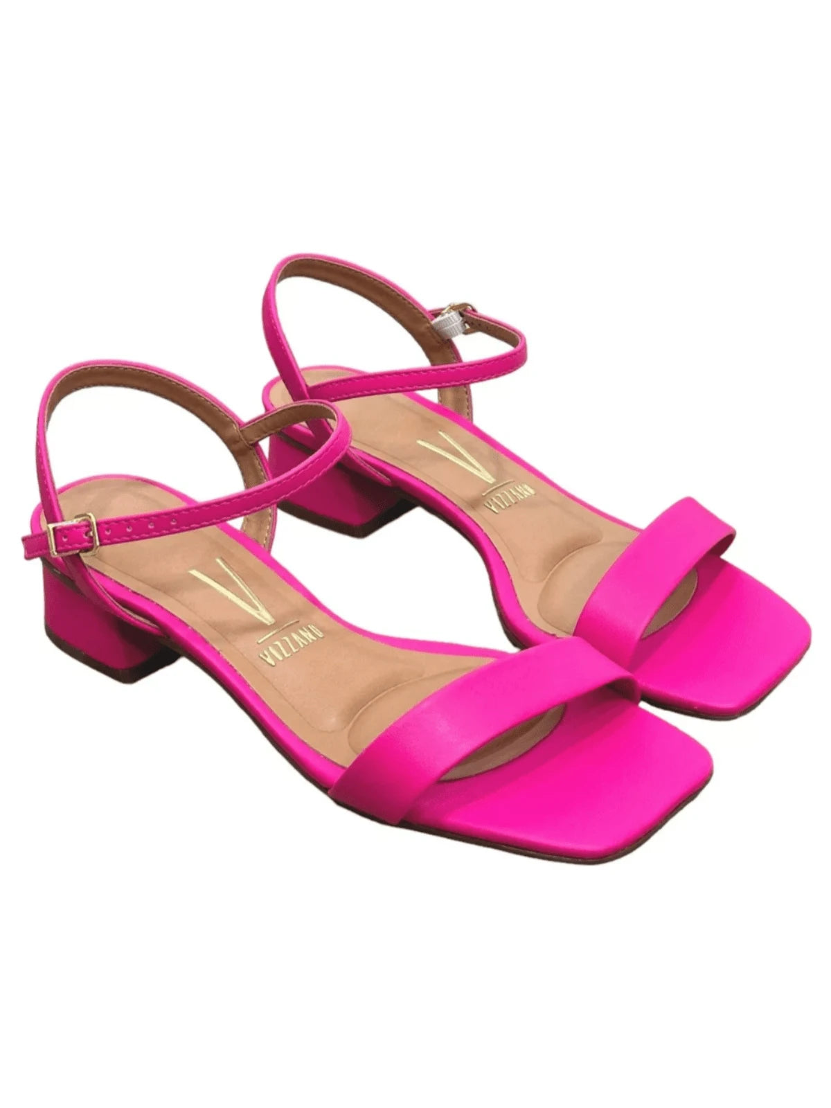 Maya Sandália Café Salto Grosso Confortável