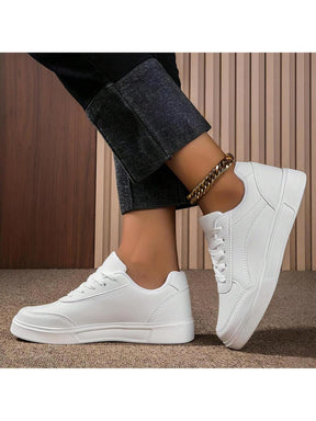 Tenis Feminino Casual Branco Sapatenis Force Confortável Leve e Macio