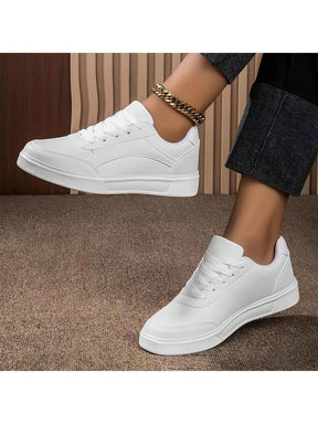 Tenis Feminino Casual Branco Sapatenis Force Confortável Leve e Macio