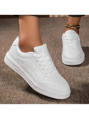 Tenis Feminino Casual Branco Sapatenis Force Confortável Leve e Macio