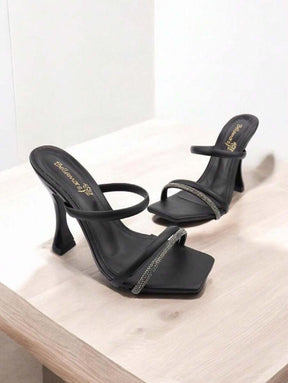 Sandália Feminina Social Bellamore Tamanco Salto Médio Taça 9,5cm Cores Preto,Nude,Offwhite