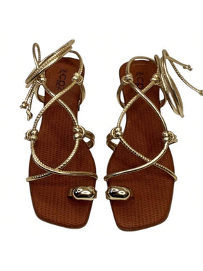 Sandália Rasteira de Amarração Divina Numeração do 34 até 42