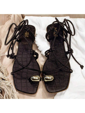 Sandália Rasteira de Amarração Divina Numeração do 34 até 42