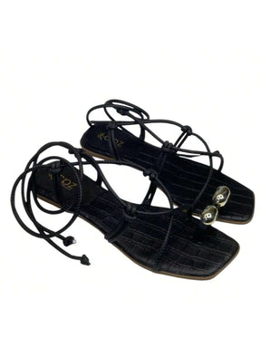 Sandália Rasteira de Amarração Divina Numeração do 34 até 42