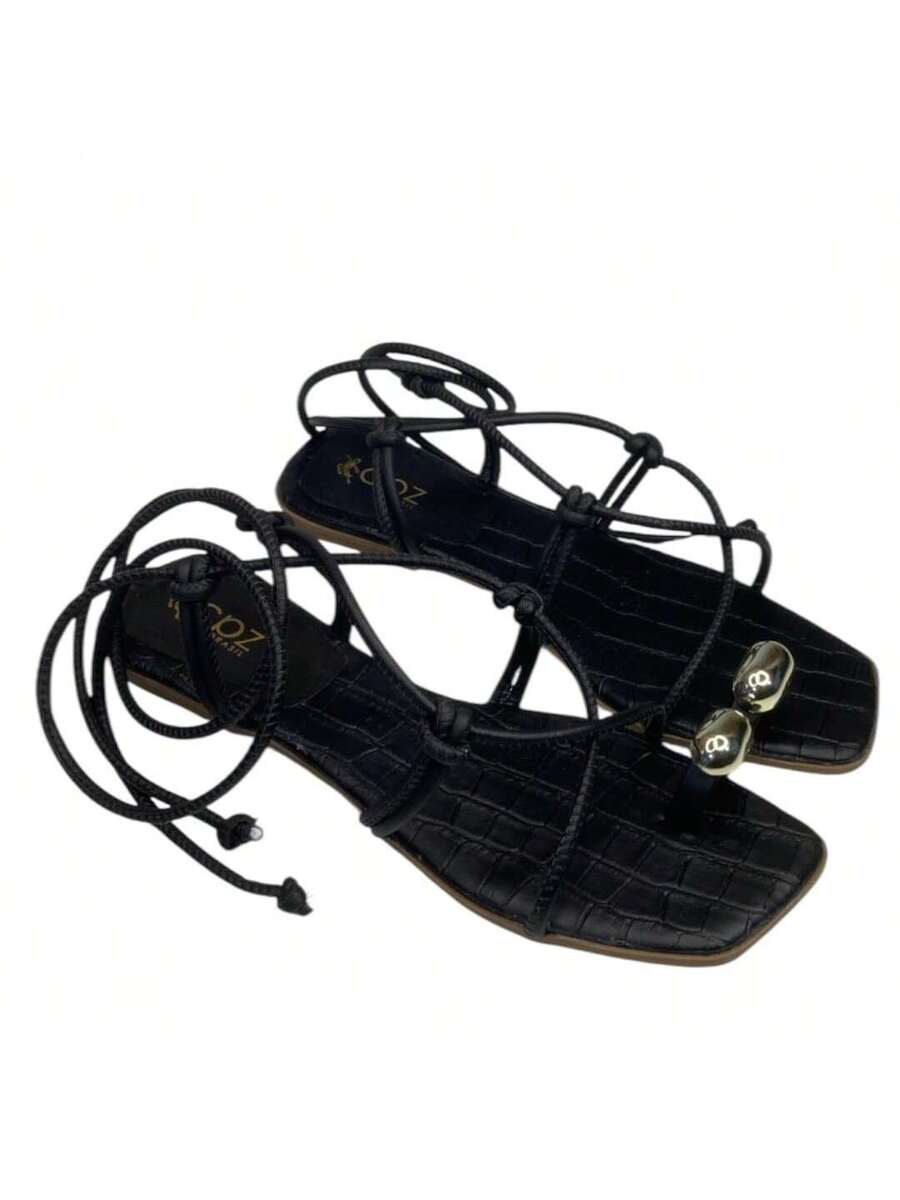 Sandália Rasteira de Amarração Divina Numeração do 34 até 42