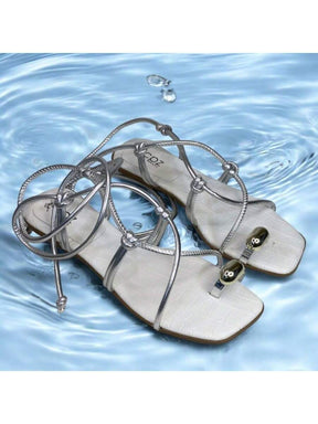 Sandália Rasteira de Amarração Divina Numeração do 34 até 42