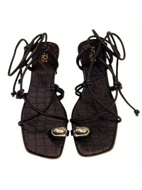 Sandália Rasteira de Amarração Divina Numeração do 34 até 42