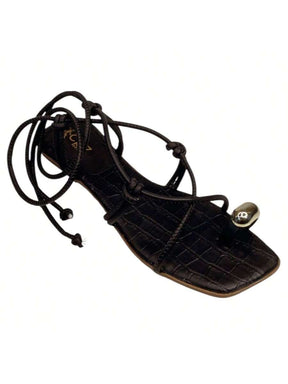 Sandália Rasteira de Amarração Divina Numeração do 34 até 42