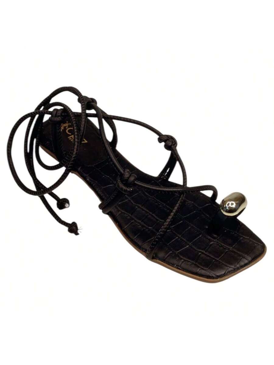 Sandália Rasteira de Amarração Divina Numeração do 34 até 42