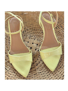 Eva Sandália Preto Salto Taça Bico Folha