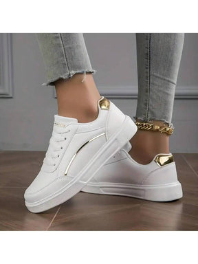 Tenis Feminino Casual Branco Sapatenis Force Confortável Leve e Macio