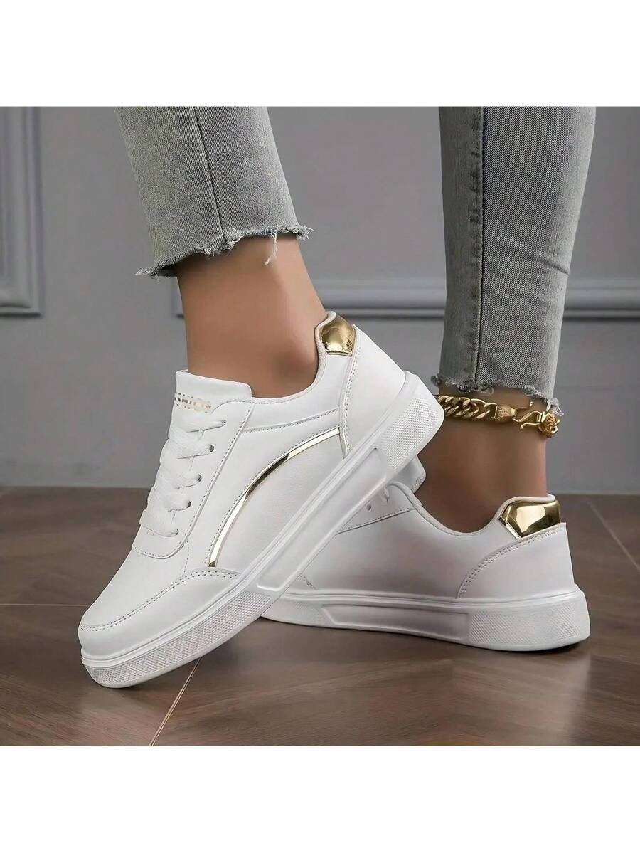 Tenis Feminino Casual Branco Sapatenis Force Confortável Leve e Macio