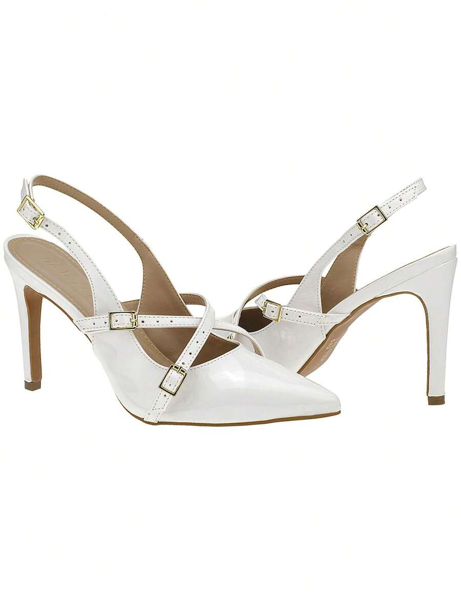 Scarpin Shekinah Marsala Slingback Salto Fino Elegante