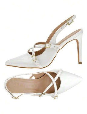 Scarpin Shekinah Marsala Slingback Salto Fino Elegante