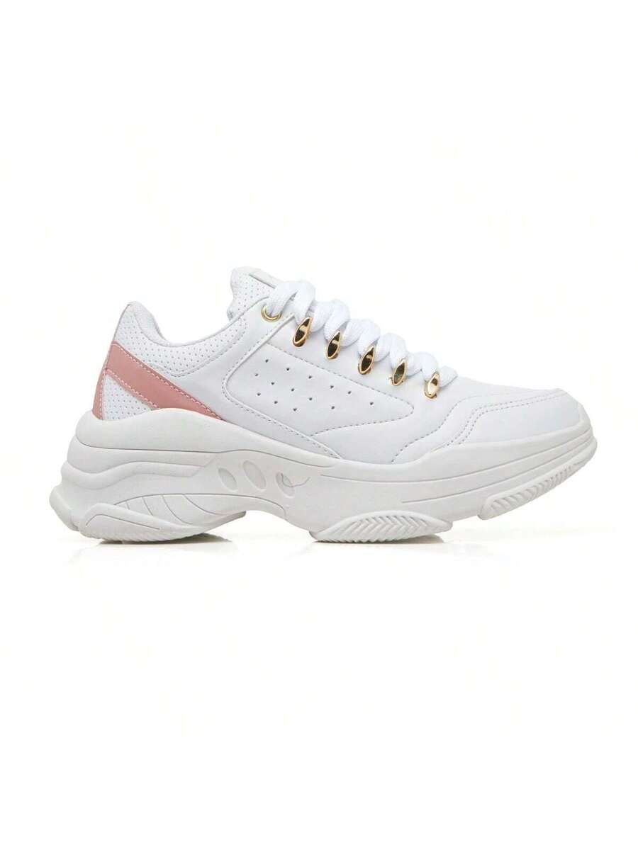 Tênis Feminino Chunky Sneakers Metalizado