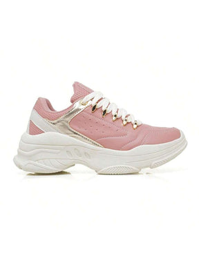 Tênis Feminino Chunky Sneakers Metalizado