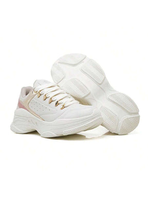 Tênis Feminino Chunky Sneakers Metalizado