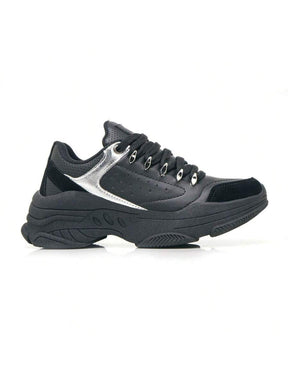 Tênis Feminino Chunky Sneakers Metalizado