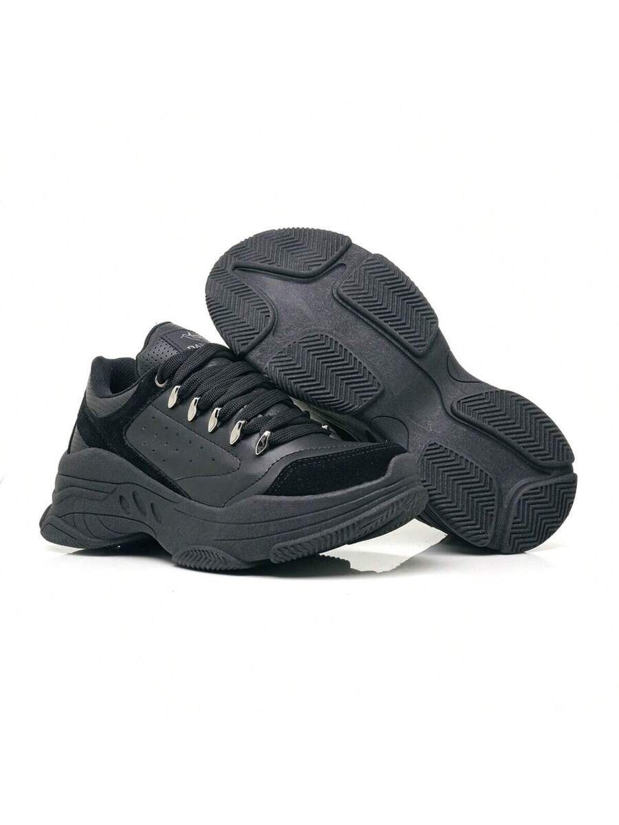 Tênis Feminino Chunky Sneakers Metalizado