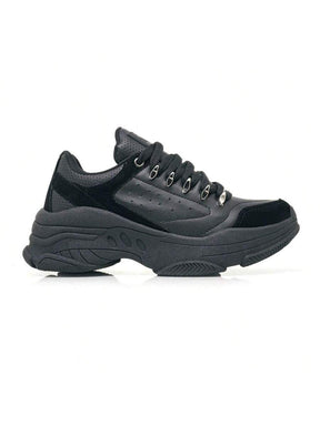 Tênis Feminino Chunky Sneakers Metalizado