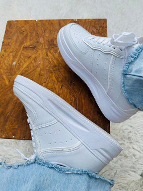 Tenis Branco Feminino e Masculino Casual Para o dia a dia Moderno Confortavél