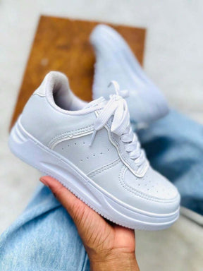 Tenis Branco Feminino e Masculino Casual Para o dia a dia Moderno Confortavél