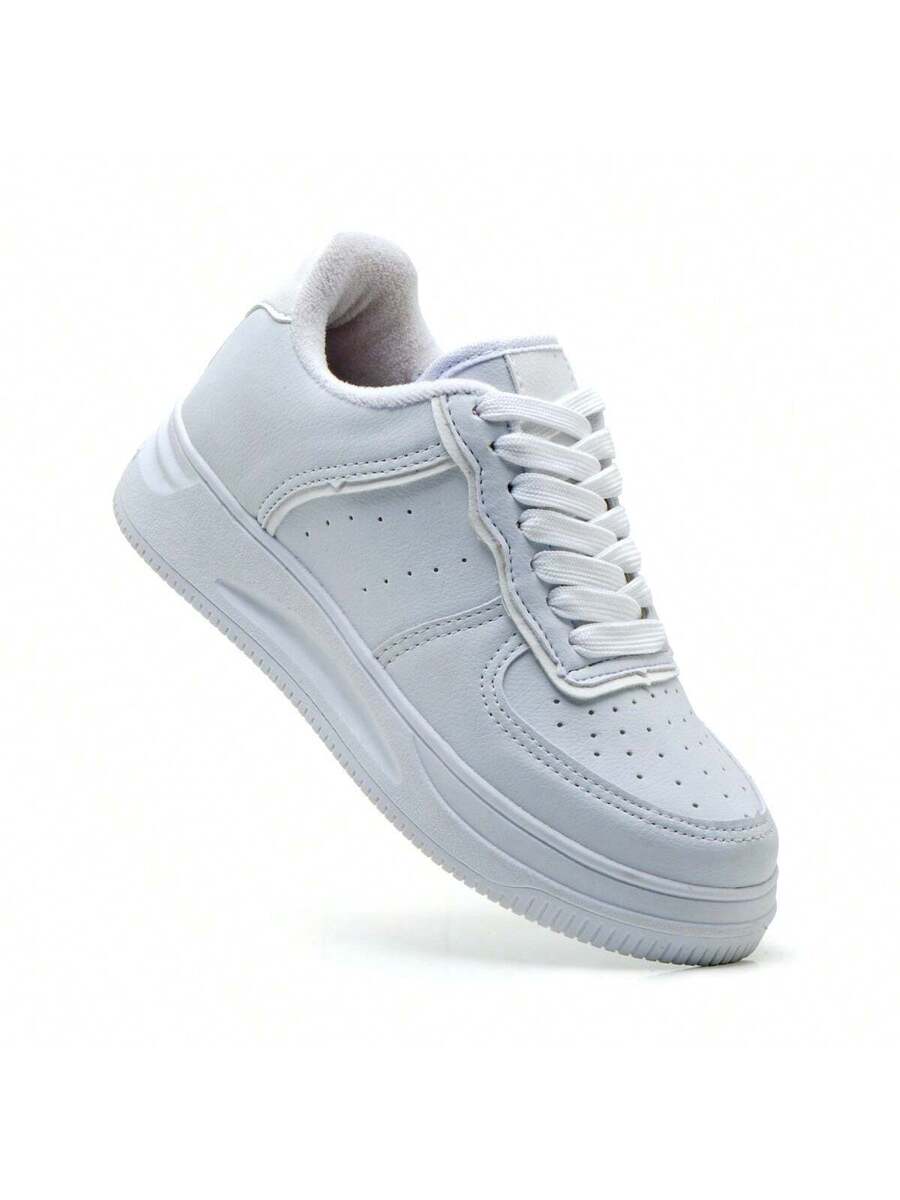 Tenis Branco Feminino e Masculino Casual Para o dia a dia Moderno Confortavél