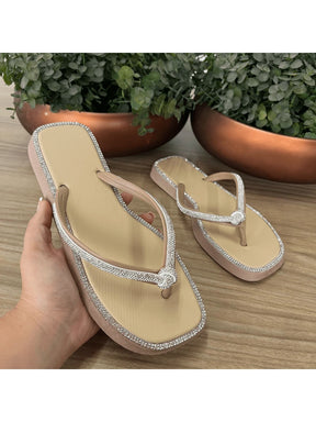 Chinelo feminino NO STRASS Verao 2025    Festa  Bohemian  Festa    Strass