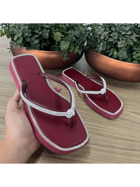 Chinelo feminino NO STRASS Verao 2025    Festa  Bohemian  Festa    Strass