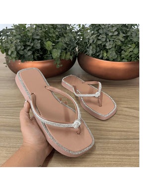 Chinelo feminino NO STRASS Verao 2025    Festa  Bohemian  Festa    Strass