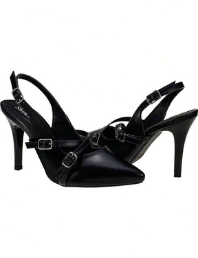 Scarpin Shekinah Marsala Slingback Salto Fino Elegante