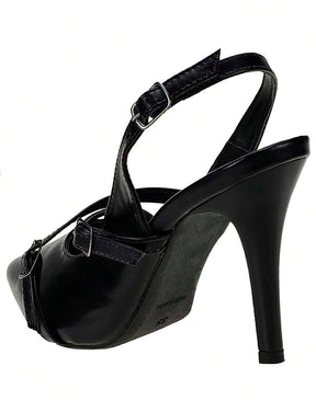 Scarpin Shekinah Marsala Slingback Salto Fino Elegante