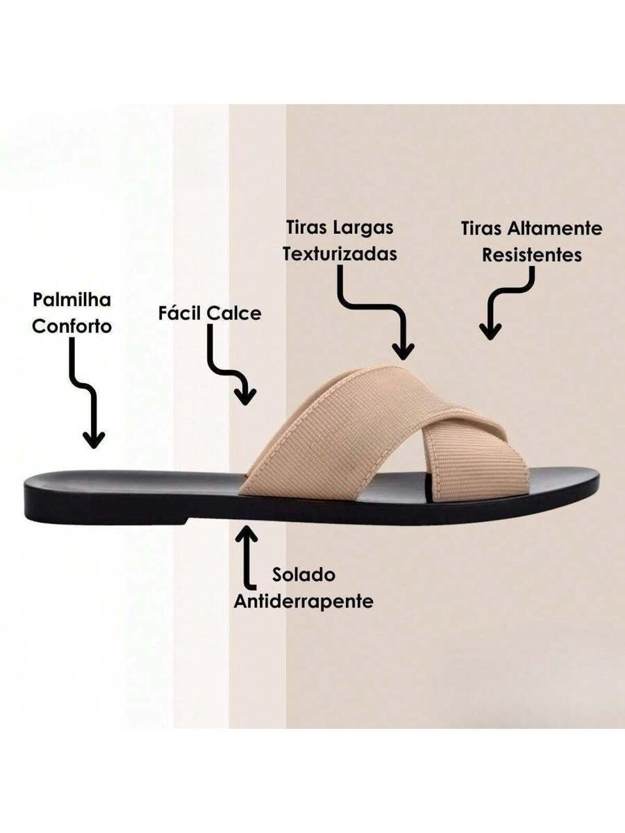 Sandália Slide Feminina Lover Original Confortável Leve Casual Moderna