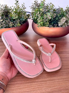 Chinelo feminino NO STRASS Verao 2025    Festa  Bohemian  Festa    Strass