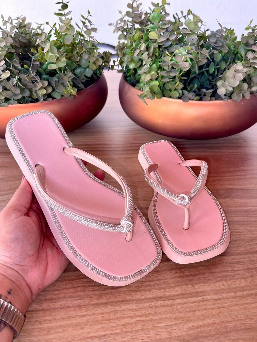 Chinelo feminino NO STRASS Verao 2025    Festa  Bohemian  Festa    Strass