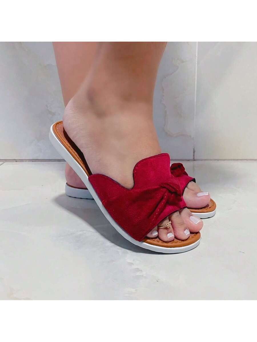 Sanadália Feminina Rasteirinha Plana LAURA Rasteira Confortável Fácil de calçar